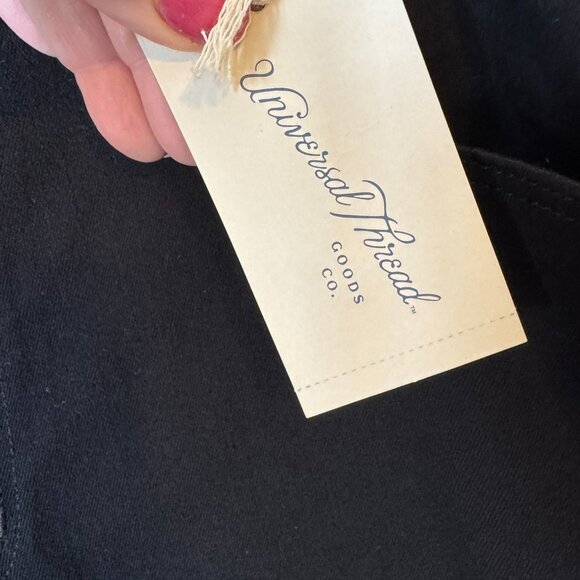 NWT BLACK HIGH RISE SLIM STRAIGHT JEANS  14 PETITE     #H - Picture 10 of 11